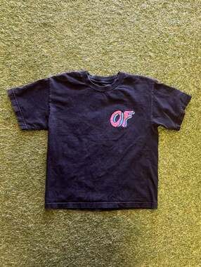 Odd Future OFWGKTA Small Black T-Shirt Pink and Blue Donut Logo